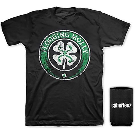 Pissande Molly Shamrock Circle Distressed Classic Logo T-shirt + Coolie