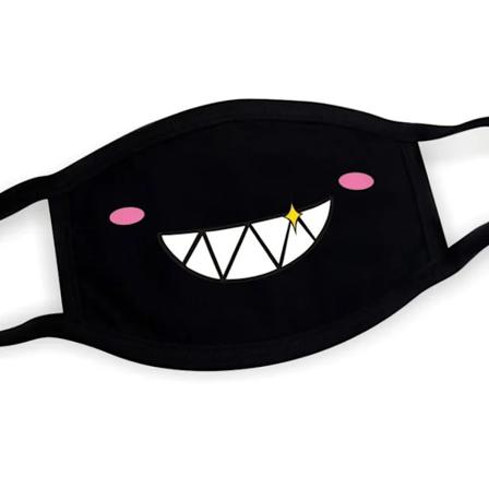 Super Söt Uttryck Smitt Andas Mun Ansiktsmask För Koreanska Svarta Kpop Unisex Kawaii Ansikte Munnen Muffler Bomullsmask Animer 12