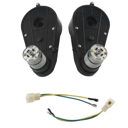 2 stk. RS550 Universal Børne Elbil Gearkasse Med Motor, 12vdc Motor Med Gearkasse, Børn Kører På