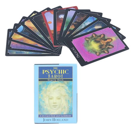 65-delt psykisk tarotorakelkortstokk spådomskort fremtid forteller brettspill