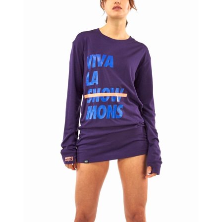 Mons Royale Yotei Bf Tech Longsleeve Women long-sleeved sweaters Purple XS