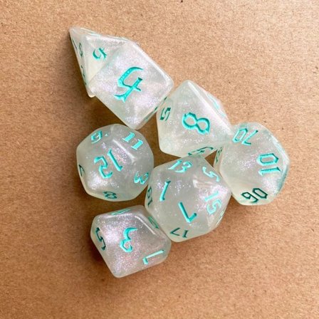 7 kpl / set DND Dice Polyhedral Dice 05 05