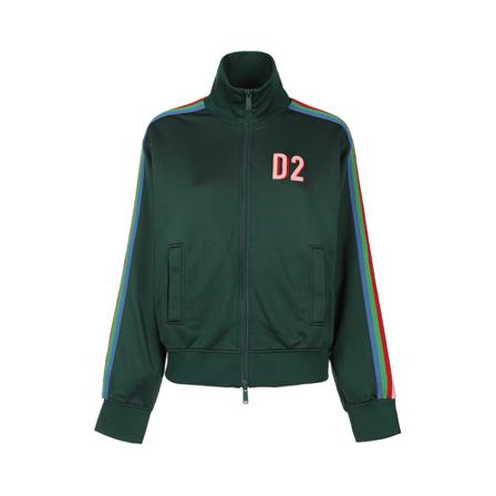 Dsquared2 Zip-throughs Grøn, Dame Striktrøjer og sweatere