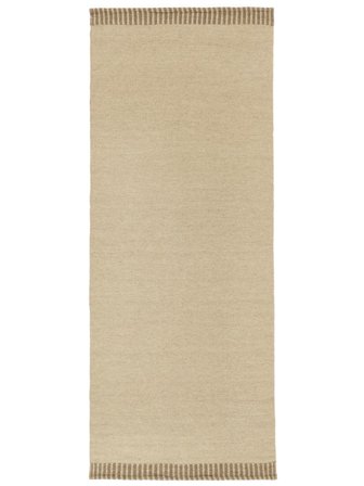 Klein Visby Teppich - Beige 100X250 Wolle, Im Skandinavischen Stil