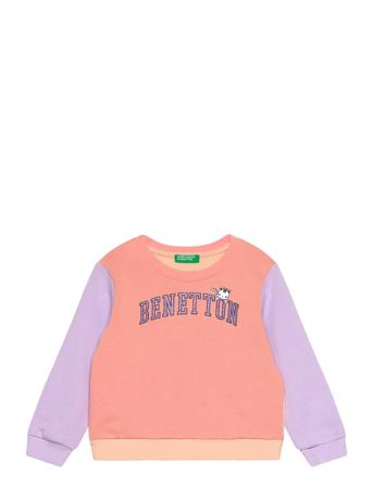 Sweater L/S Tops Sweatshirts & Hoodies Sweatshirts Orange United Colors Of Benetton