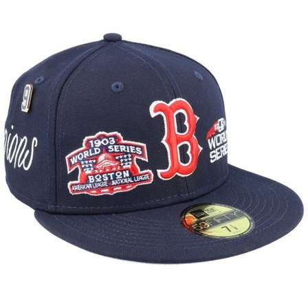 New Era - MLB Blå fitted Keps - Boston Red Sox 59FIFTY Historic Champs Navy Fitted @ Hatstore