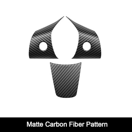 Ratjusteringsstykke i ABS-kulfiber mat til Tesla Model 3 Model Y til Tesla 2022/2023, modificeret interiørtilbehør