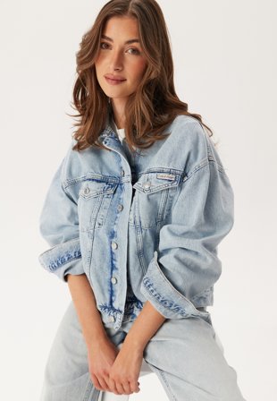 Calvin Klein Jeans Boxy Denim Jacket 1AA Denim Light Klær