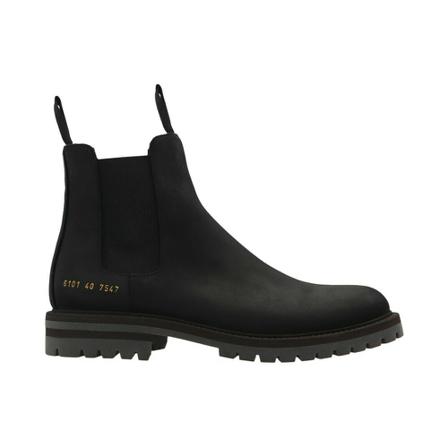 Common Projects, Winter Chelsea boots Zwart, Dames, Maat:38 EU,suede,print
