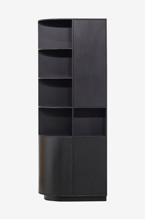 WOOOD - Skap Finca rundt venstre 78 cm - Svart - Skap - Fra Homeroom