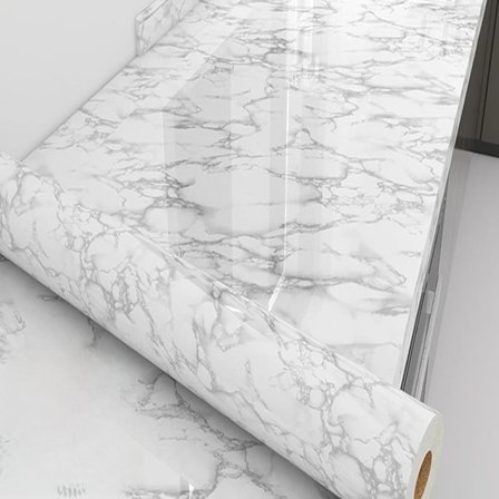 Marmorikuvioiset tarrat keittiön työtasoille, marmorivaikutteinen itseliimautuva tapetti, itseliimautuva roiskesuoja