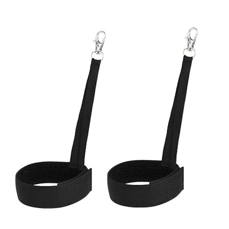 2 par skihandsker og sikkerhedsseler med nøgleringe - kompatible til snowboarding, vandring