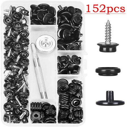 150 st svarta 15 mm rostfria spännband med verktyg