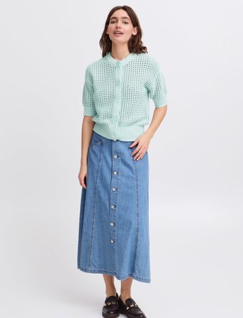 b.young Bymagio Ss Cardigan - - Blue - S