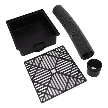 Musta sadevesijohdin Catch Basin Matala profiili sadevesijohtimen jatke Catch Basin Sadevesijohtimen jatke