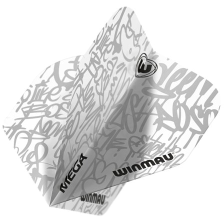 Winmau Mega Standard White Dart Flights | Winmau.com