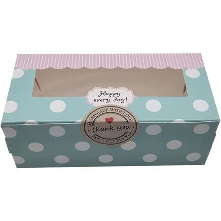 Mu Mianhua 20 stk. Kakebokser i Papir for Kaker, Cookies, Cupcakes, Bakverk, Gaveesker, Bakeri Emballasje Sett