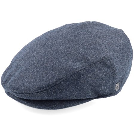 Jaxon & James - Grå flatcap Caps - Pure Wool Harlem Charcoal Flat Cap @ Hatstore
