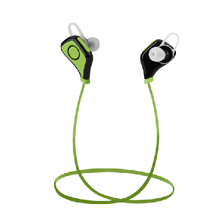 Trådlösa sport Bluetooth-hörlurar handsfree-hörlurar stereoheadset med röststyrning grön