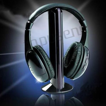 Förbättrade trådlösa TV-hörlurar med volym, bekväma och utan fördröjning 2.4G Digital RF för oavbrutet ljud