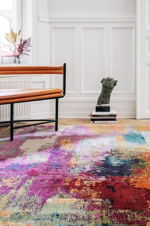 Abstrakcyjny Aruba Wielobarwne Oeko-Tex Dywan