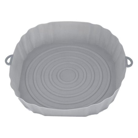 20 cm Luftfrityr Stekepanne Bakst Pan Stekt Kyllingkurv Matte Luftfrityr Silikon Pot Rundt Alternativ Gr
