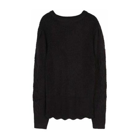 Silvian Heach Round-neck Knitwear , Zwart , Dames , Maat: S Truis