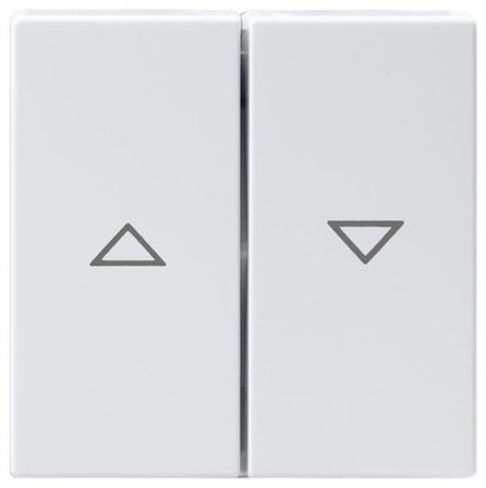 ABB 1785JA-84 Dobbelvippe for sjalusibryter, 2-veis Hvit, Strømbrytere & vegguttak