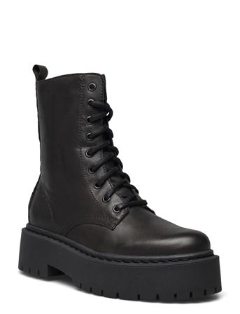 Biadeb Laced Up Boot Black Bianco