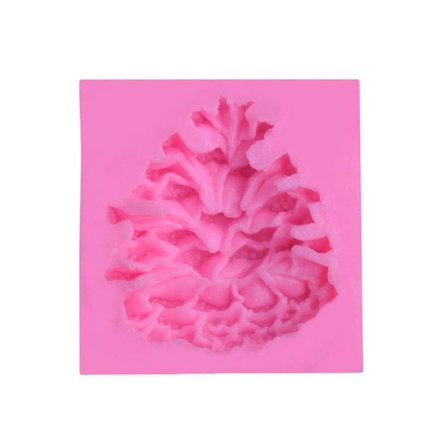 Julekongle silikonform kakedekorasjonsverktøy DIY bakeform godteri dessert sjokolade fondantform (rosa) rosa)