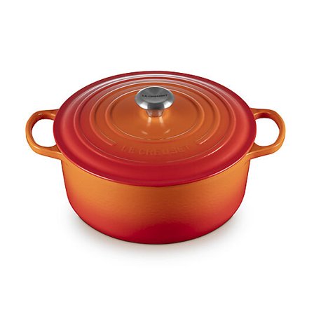LE CREUSET Signature støpejern rund gryte 28cm Volcanic