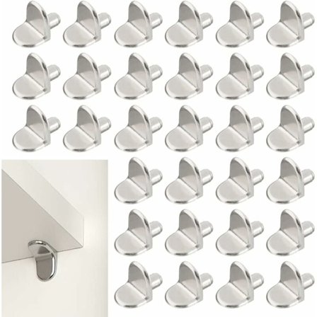 30 kappaletta hyllyn tukijalkoja, 5 mm hyllyn kiinnitys L-muotoinen tuki puulle ja lasille kaappien säilytyskalusteisiin kirjastoon