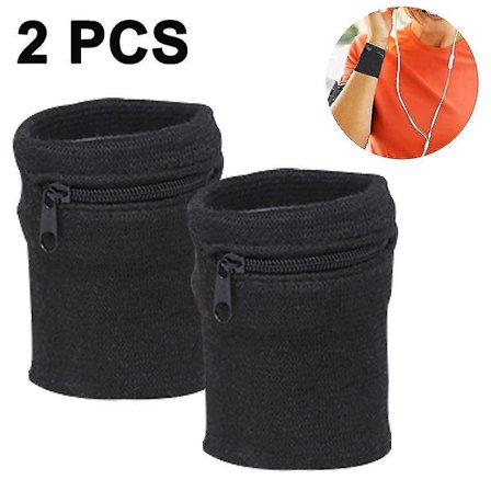 Urheiluranneke Rannepussi Vetoketju Ranne-lompakko - Juoksu Tennis Ranne Lompakko Paksu Yksivärinen Hikinauha Lompakko Yhteensopiva Avainten 