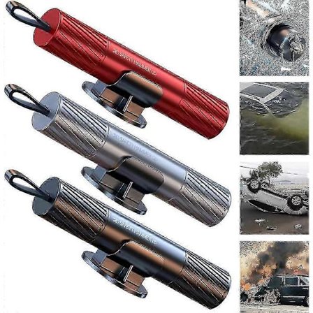 2025 Säkerhetshammare Nödverktyg Med Glaskross Säkerhetsbältesskärare För Användning Under Vatten