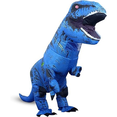 Oppustelig Dinosaur Kostume Voksen, Dinosaur Oppustelig Kostume til Voksen