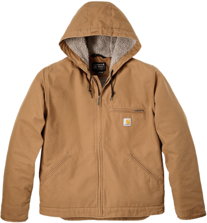 Carhartt Workwear Carhartt M's Washed Duck Sherpa Lined Jacket Carhartt Brown