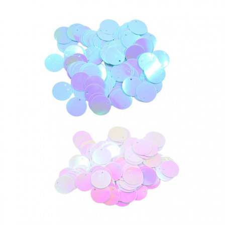 260 Stykker 16mm Blanke Runde Løse Paljetter Paljetter Syning Børnescene Kostume