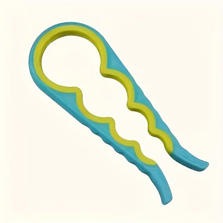 1 stk Manuell 4-i-1 boks- og flaskeåpner, kraftig multifunksjonsåpner i plast med sklisikkert håndtak, portabel manuell bruk .....