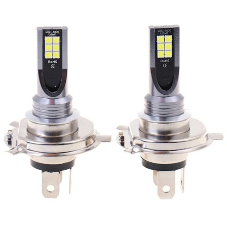 2x H4 200W 12000LM LED billys med kulelamper