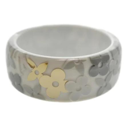 Louis Vuitton Vintage, Pre-owned Plastic bracelets Wit, unisex, Maat:ONE Size