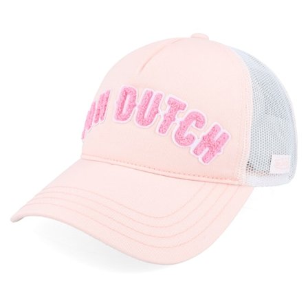 Von Dutch - Rosa trucker Cap - " Terry Cloth Text Pink Trucker" @ Hatstore