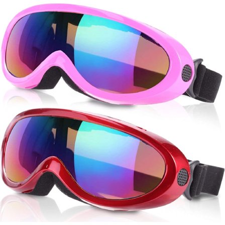 Skibriller, 2-pakning - Rosa Multicolor/Rød Multicolor, Snowboard