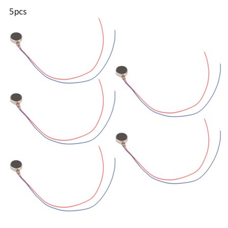DC 3V 0.02W 0.08A Børste Mikro Vibrerende Motor Selvklebende Flat Mynt 8x3.4mm