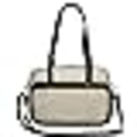 Off-white axelremsväska i transparent dockdesign