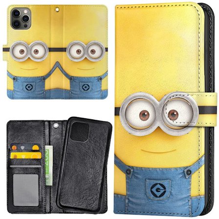 iPhone 13 Pro - Plånboksfodral/Skal Minions