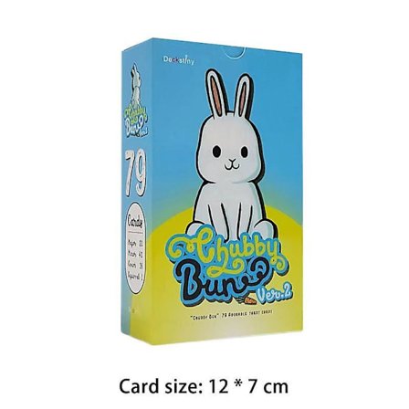 Populær 12 * 7cm Tarot Rabbit Tarot Fritid Underholdning Spillkort, Familietreff Tarotkort PDF-guide