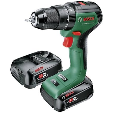 Bosch UniversalImpact 18V60 förarborr (+2x2,0Ah batterier) + AL 18V-20 laddare