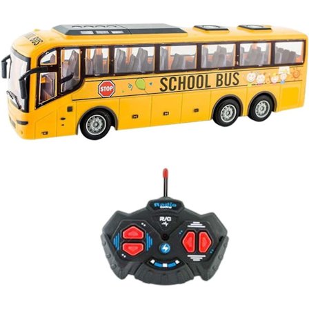 130 Kauko-ohjattava auto Realistiset valot Radio-ohjattu kone Lelu Elektroniikka Kuorma-auto Rc Koulubussi Lapsille Pojat Syntymäpäivälahjat Vihreä