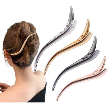 Metallhårklemme for kvinner med gyllen andenebb