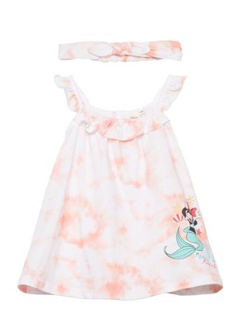 Dress + Headband Dresses & Skirts Dresses Baby Dresses Sleevless Baby Dresses Vaaleanpunainen Minnie Mouse
